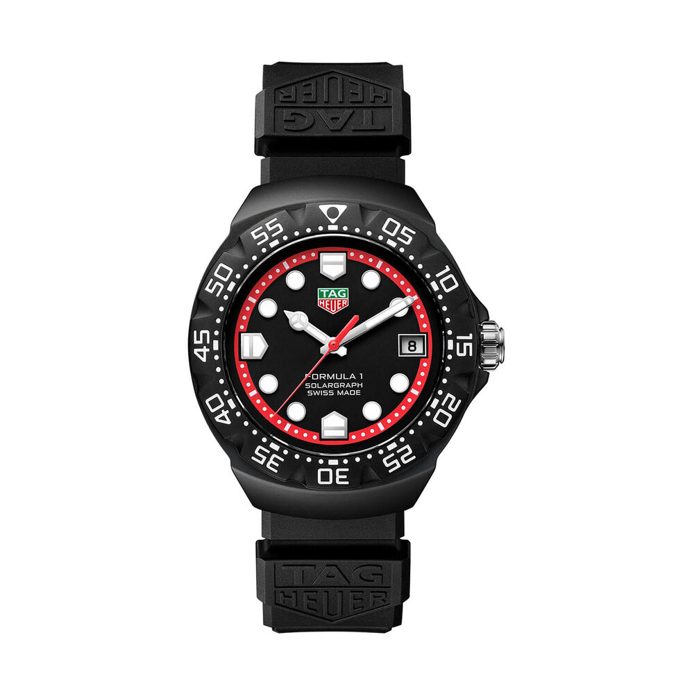 TAG Heuer Formula 1 Solargraph 38mm Black Dial & Bezel Rubber Strap Watch