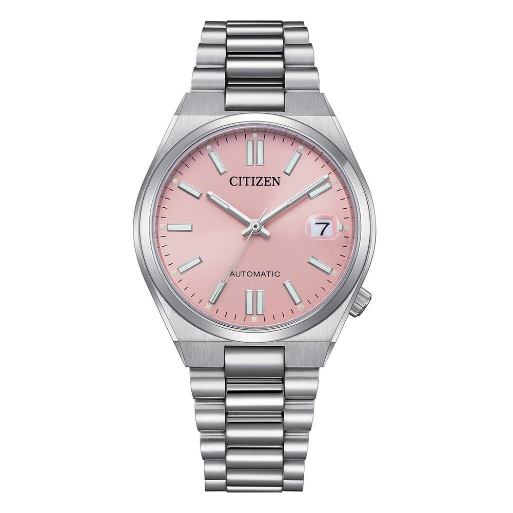 Citizen Tsuyosa 37mm Pink Dial Steel Case Bracelet Watch