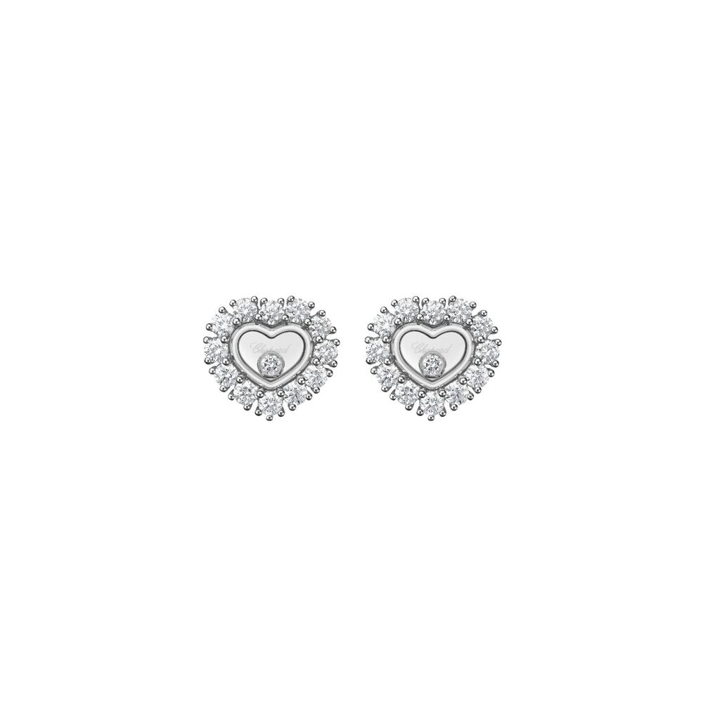Chopard Happy Hearts Icon 1.23ct Diamond Heart Stud Earrings image number 2