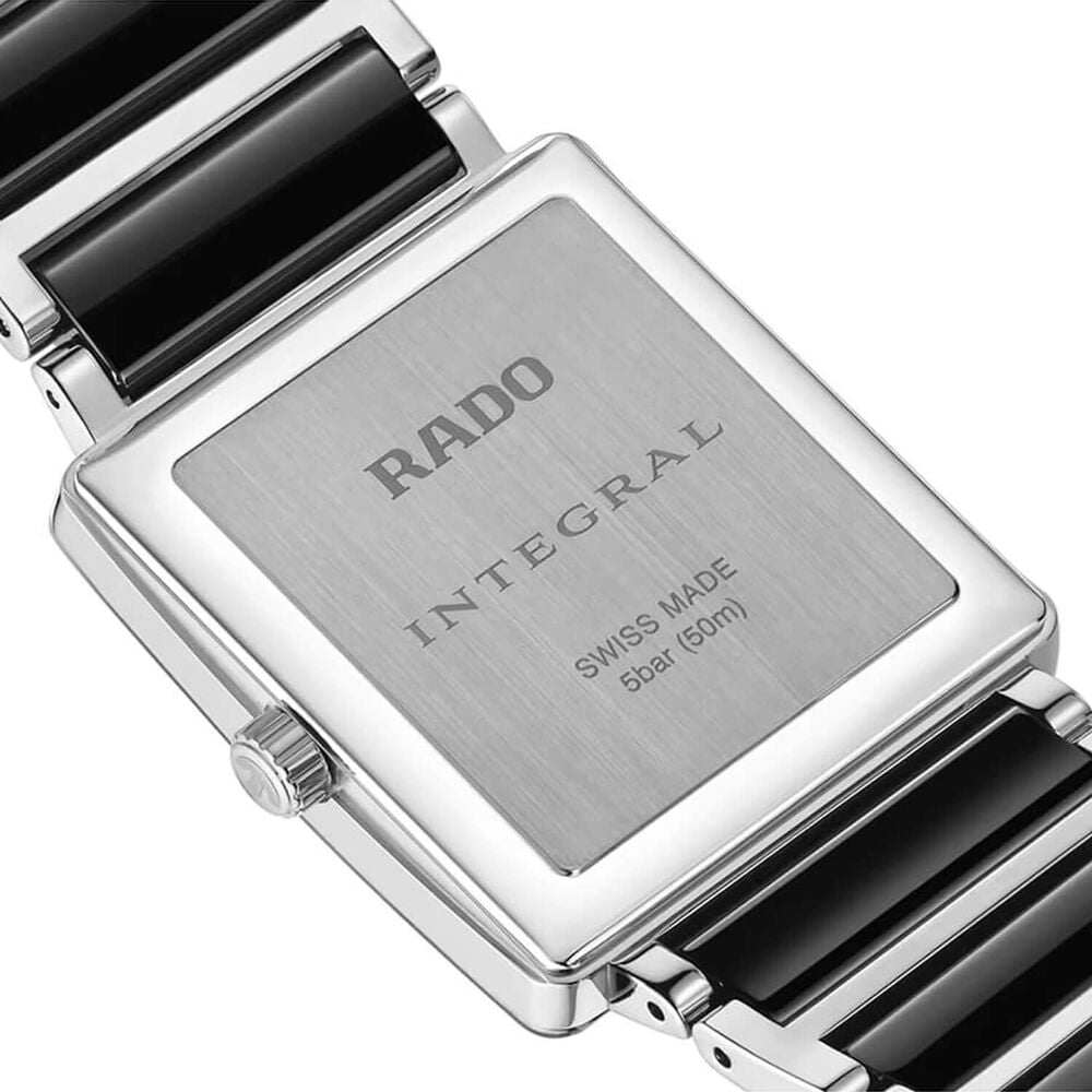 Rado Integral 31.5mm Black Dial Ceramic & Steel Bracelet Watch image number 3