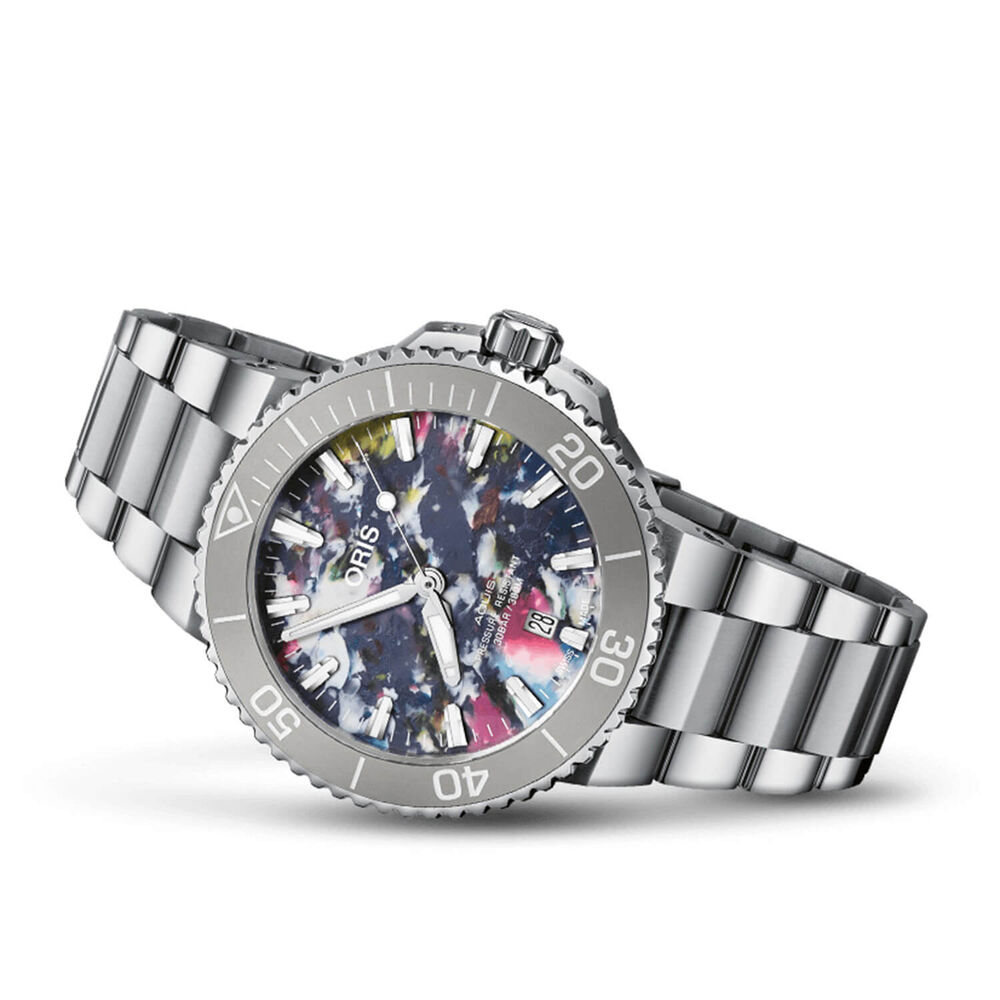 Oris Aquis Upcycle 41.5MM Steel Case Bracelet Watch