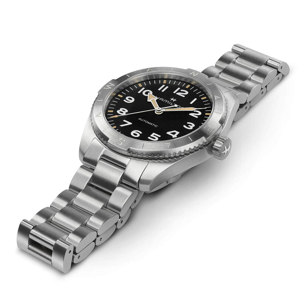 Hamilton Khaki Field Expedition Auto 41mm Black Dial Steel Bracelet Watch image number 1