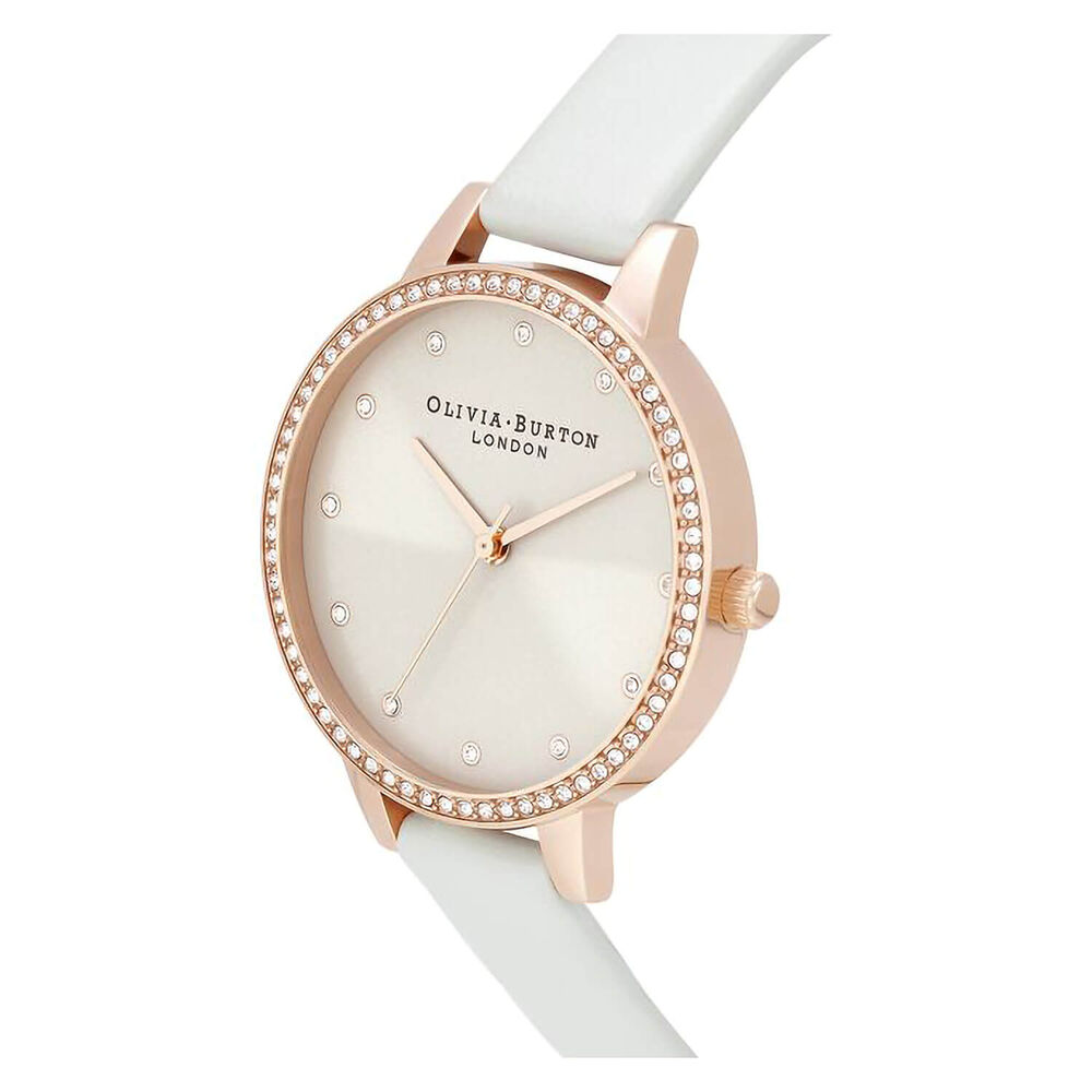 Olivia Burton Classics 34mm Sparkle Bezel Demi Dial Blush & Rose Gold Watch