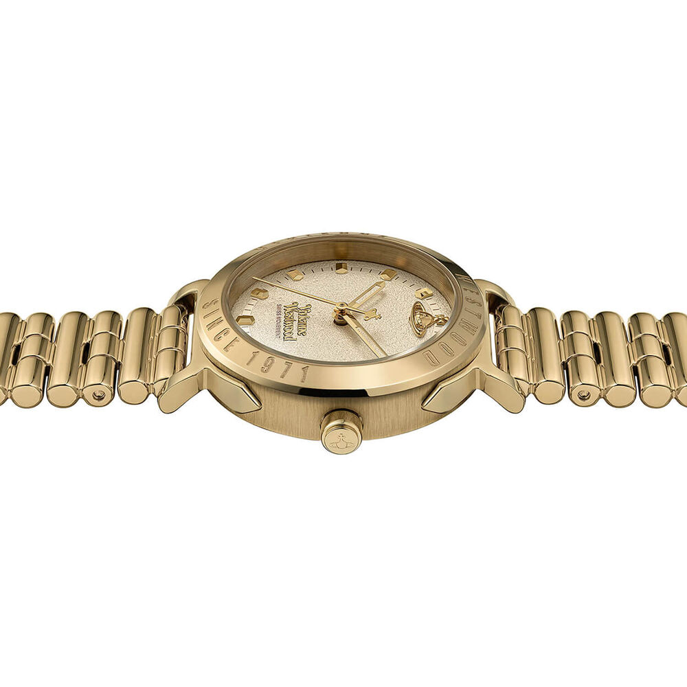 Vivienne Westwood Chelsea 31mm Gold Dial Gold Tone Steel Bracelet Watch
