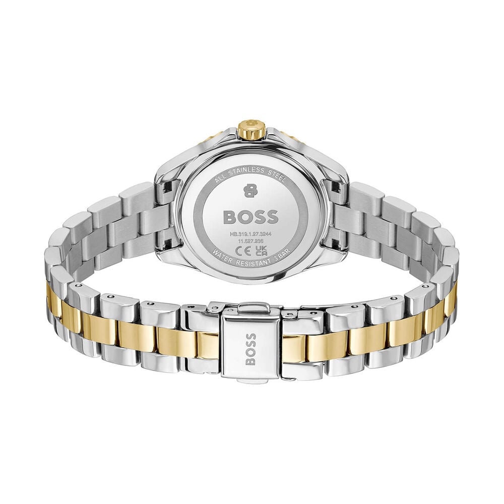 BOSS Sage Aqua 30mm Silver Dial Two Tone Stainless Steel Bracelet Watch image number 1