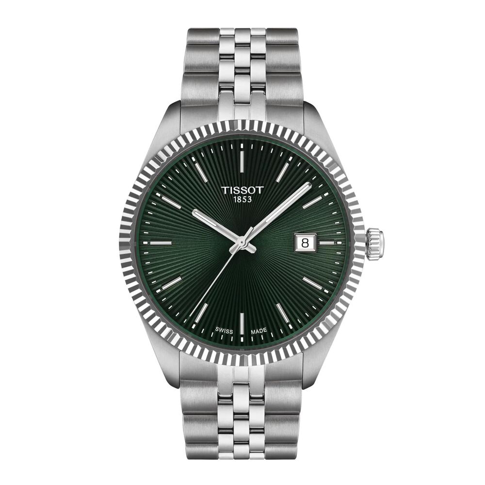 Tissot Ballade 40mm Green Dial Stainless Steel Bracelet Watch