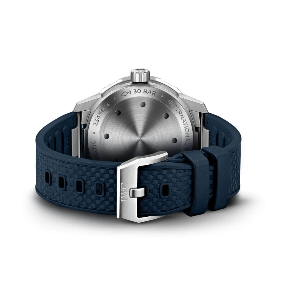 IWC Schaffhausen Aquatimer Automatic 42mm Blue Dial Strap Watch image number 2