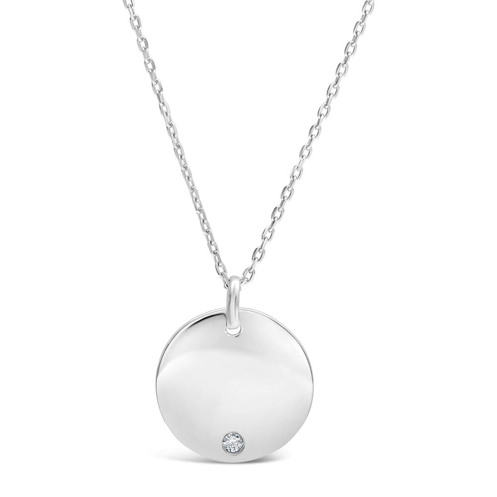 Sterling Silver 'Will You Marry Me' Pendant image number 1