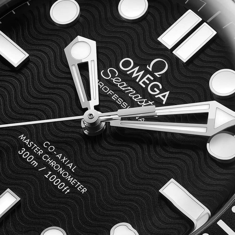 OMEGA Seamaster Diver 300M 42mm Black Dial Rubber Strap Watch image number 3