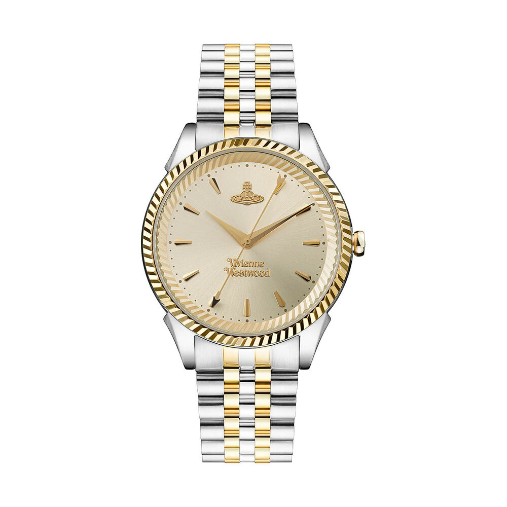 Vivienne Westwood Seymour 38mm Champagne Dial Two Tone Steel Bracelet Watch image number 0