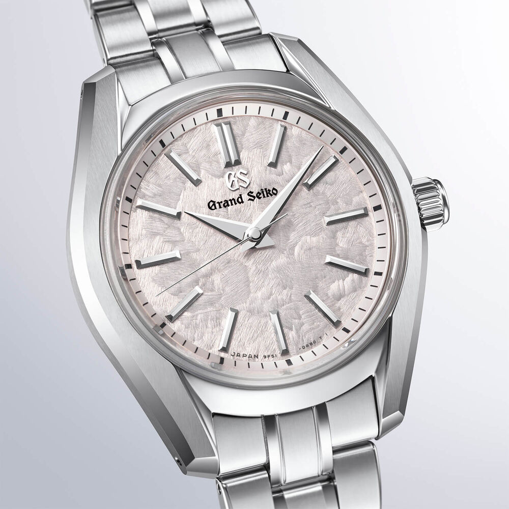 Grand Seiko Cherry Blossom 'Hana-Ikada' 32mm Dial Steel Bracelet Watch