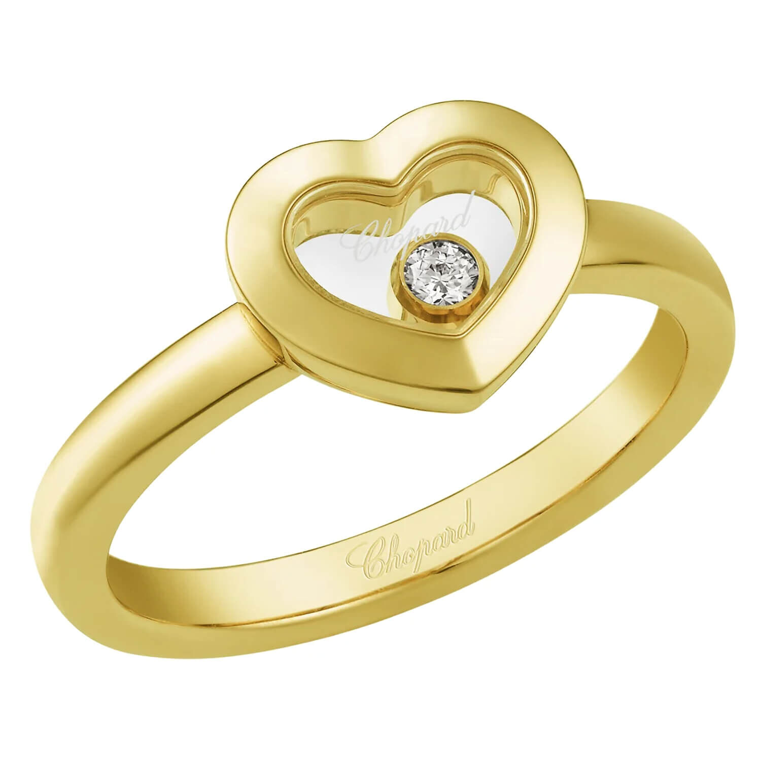 Chopard Happy Diamonds Icons Yellow Gold 0.05ct Diamond Ring