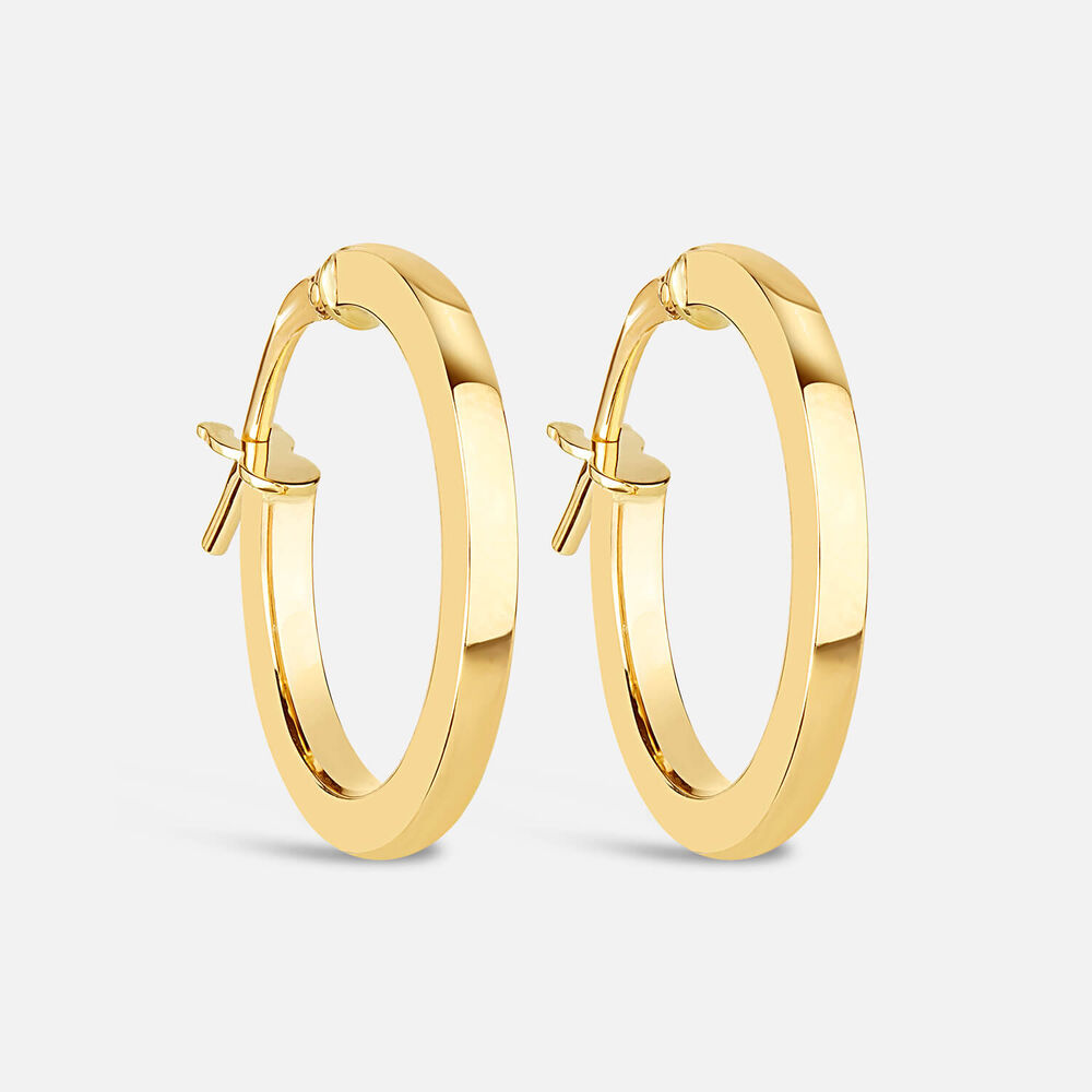 9ct Yellow Gold Round Earrings