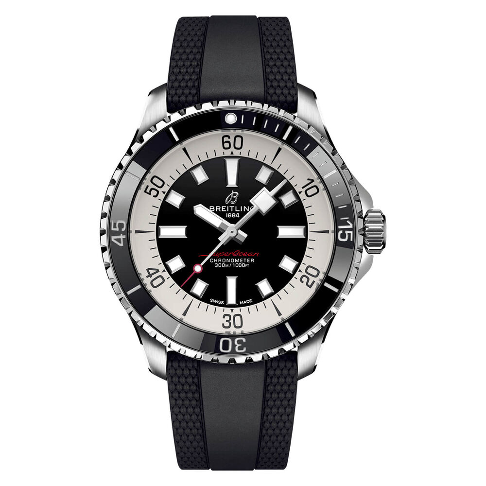 Breitling Superocean Automatic 44 Black Dial Strap Watch image number 0