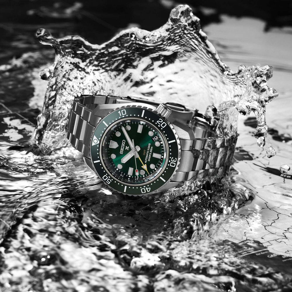 Seiko Prospex 1968 Edition 42mm Green Dial & Bezel Bracelet Watch image number 10