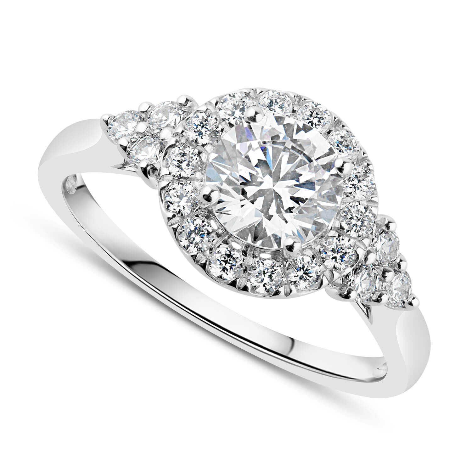 White gold cubic zirconia rings hotsell