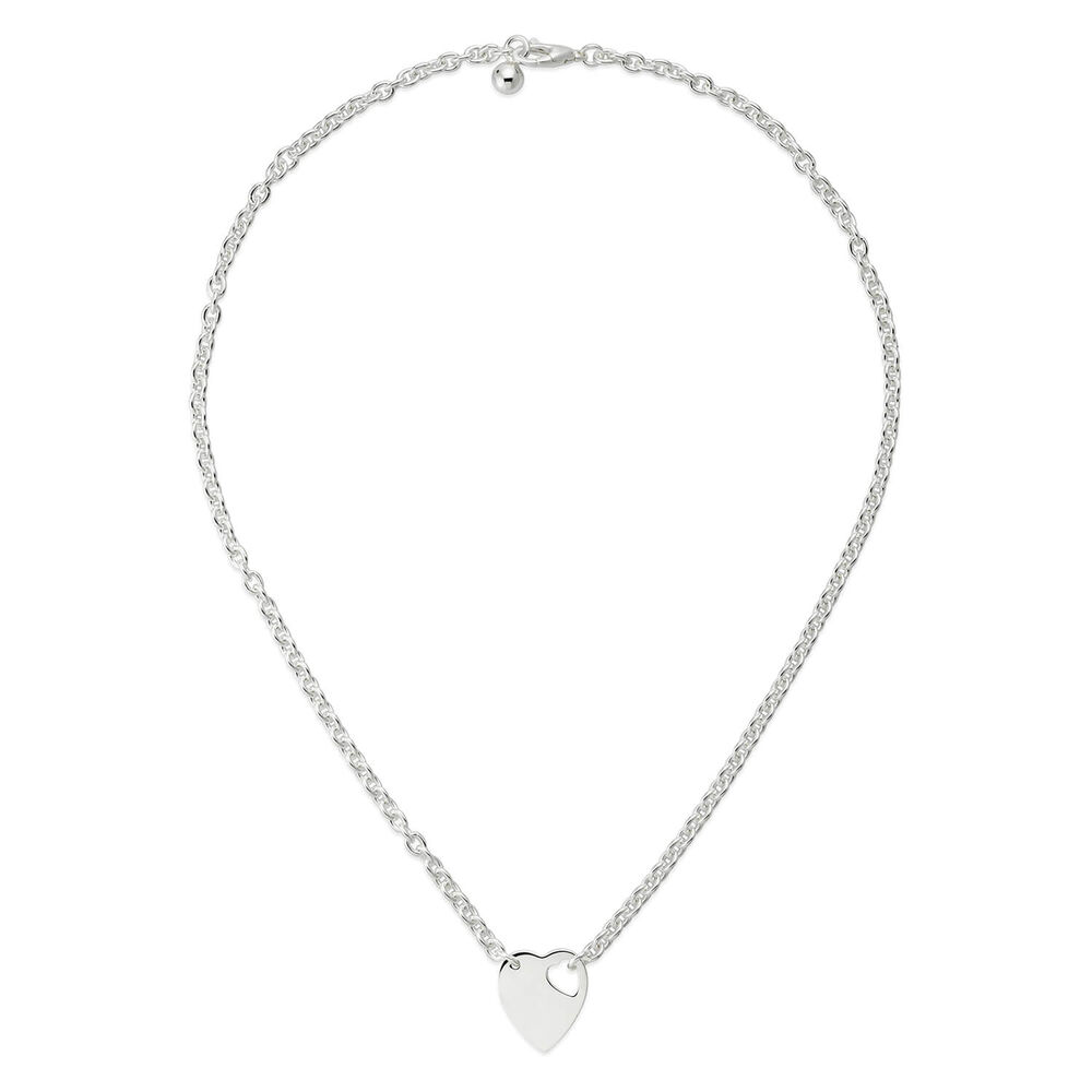 Gucci Trademark Heart Pendant Chain Necklace
