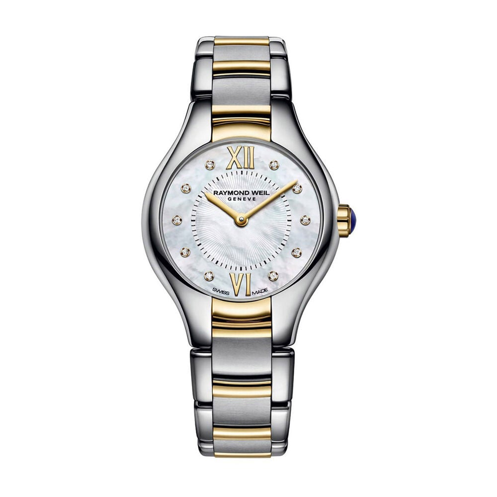 Raymond Weil Noemia ladies' diamond dot mother of pearl dial two-tone bracelet watch image number 0