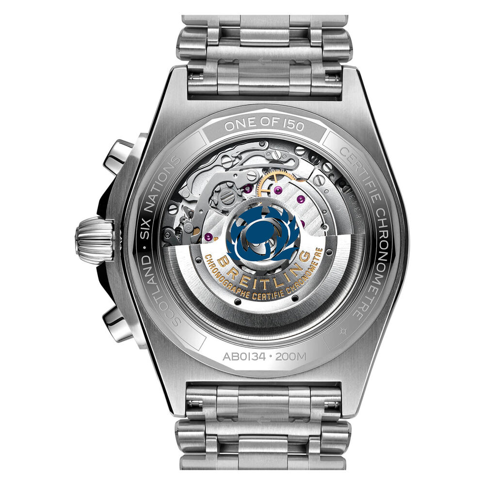 Breitling Chronomat Six Nations Scotland 42mm Blue Dial Bracelet Watch image number 1