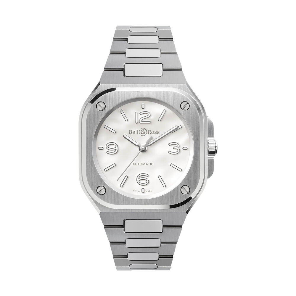 Bell & Ross BR-05 36mm Mother of Pearl Dial Stainless Steel Bracelet Watch