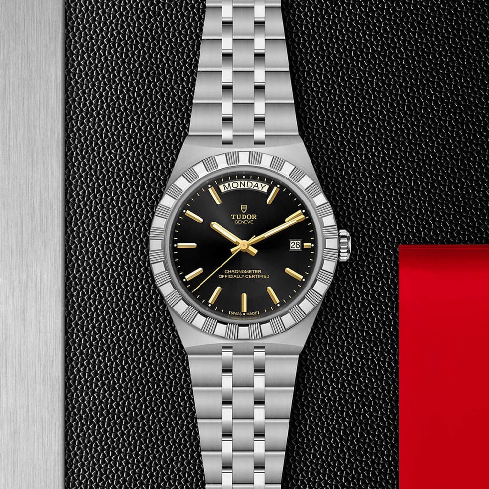 TUDOR Royal 40mm Black Dial Stainless Steel Bracelet Watch