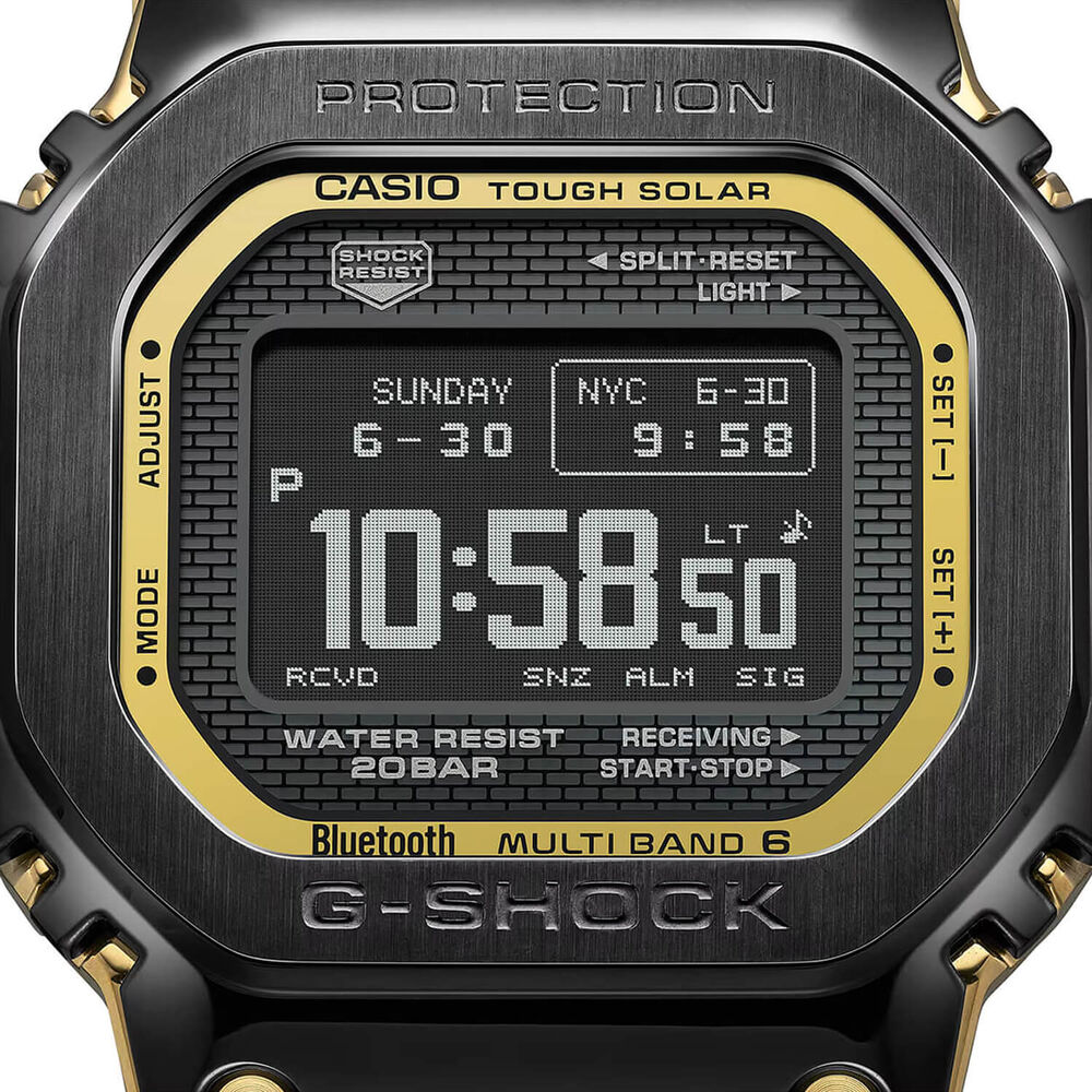 G-SHOCK Full Metal 5000 Series 49.3mm Black Dial & Black Ion Plated Steel Bracelet Watch