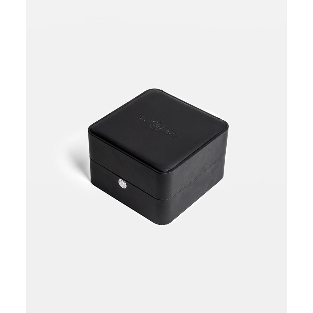 Bell & Ross 41mm Iridescent Dial White Rubber Strap Watch