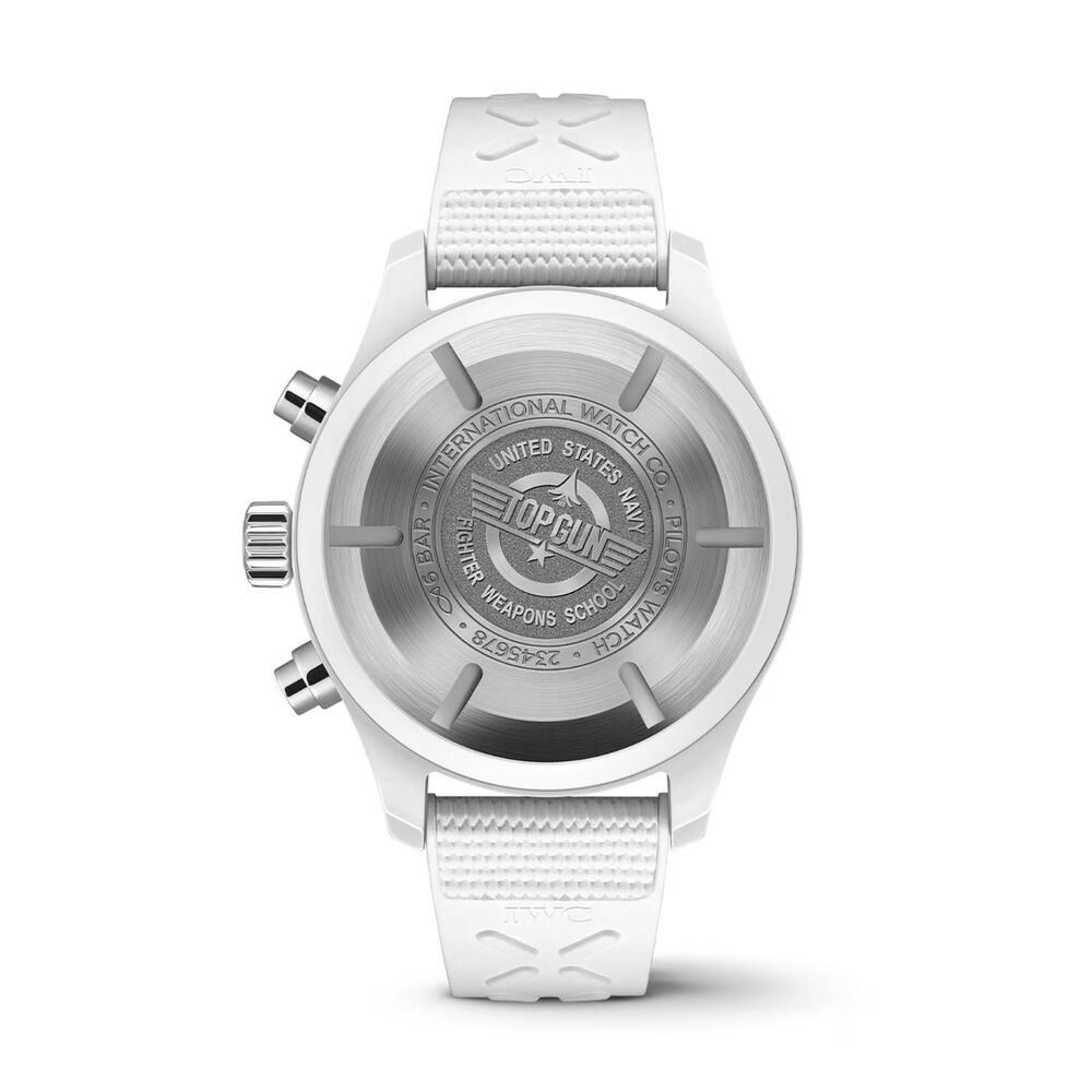 IWC Schaffhausen Pilot's Chronograph Top Gun Lake Tahoe Edition 44.5mm Dial Rubber Strap Watch image number 1