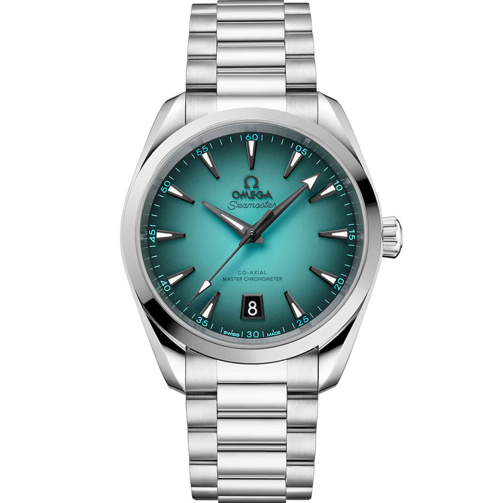 OMEGA Seamaster Aqua Terra 150M 38mm Turquoise Dial Steel Bracelet Watch image number 0