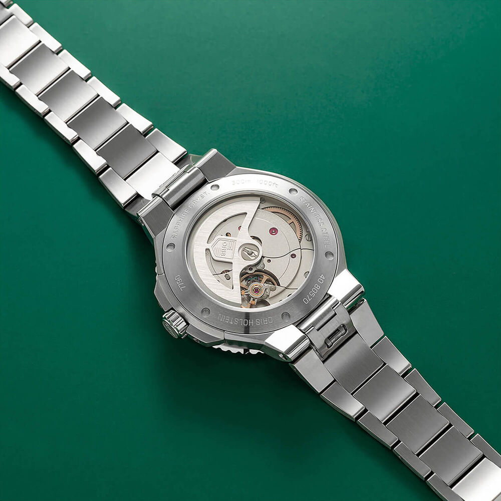 Oris Aquis Date Calibre 400 43.5mm Green Dial Stainless Steel Bracelet Watch image number 4
