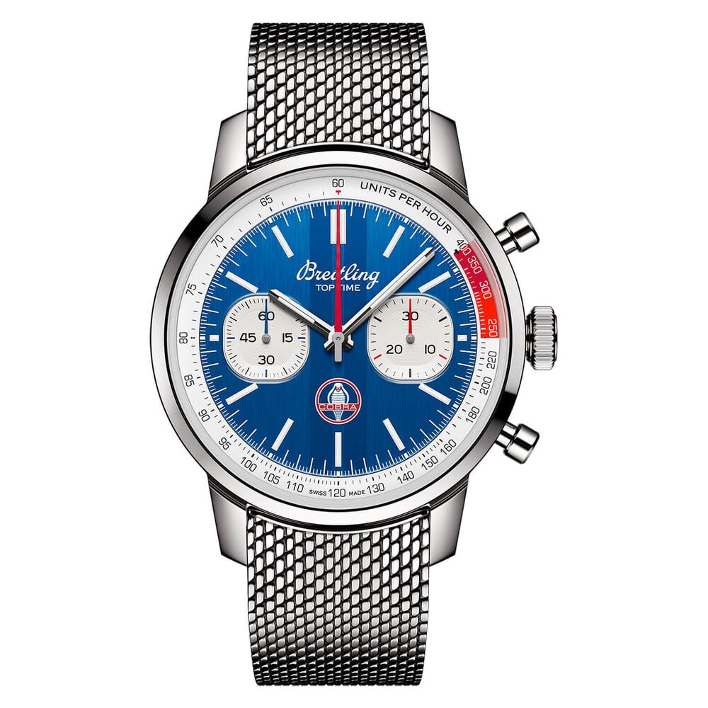 Breitling Top Time B01 41mm Chronograph Cobra Blue Dial Bracelet Watch