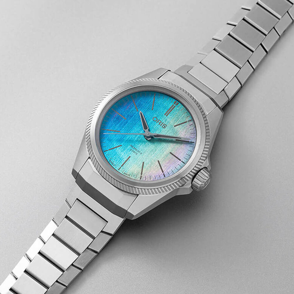 Oris ProPilot X 38mm Laser Dial Titanium Case Bracelet Watch image number 3