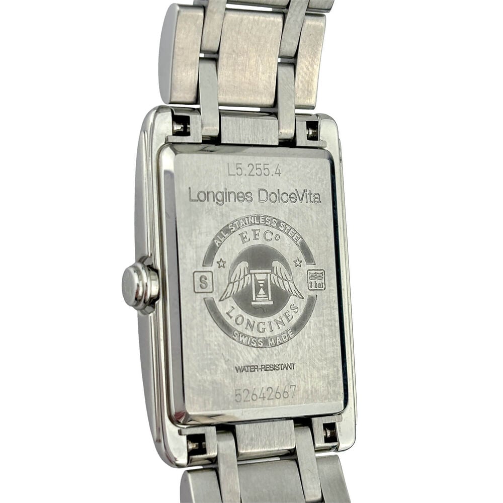 Pre-Owned Longines Elegance DolceVita 20.80x32mm Silver Dial Blue Detail Bracelet Watch image number 2