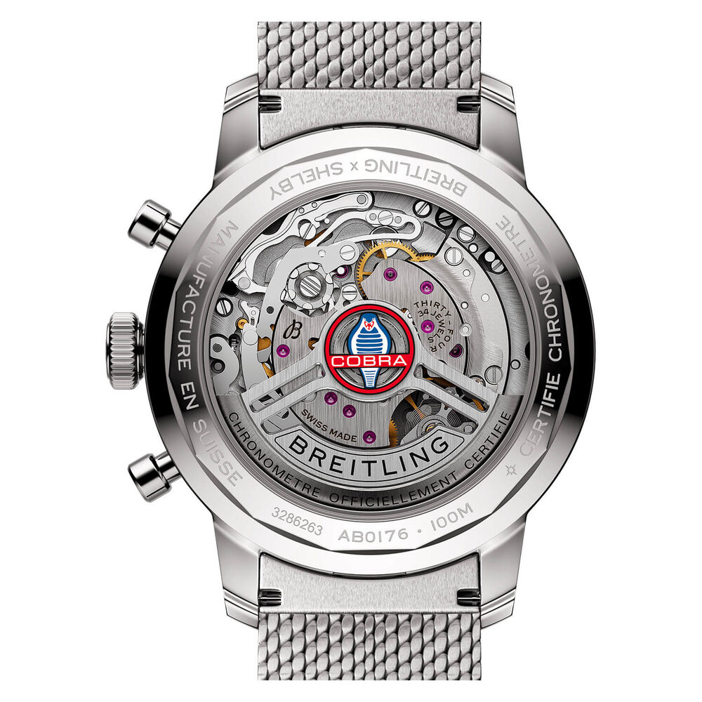 Breitling Top Time B01 41mm Chronograph Cobra Blue Dial Bracelet Watch image number 3