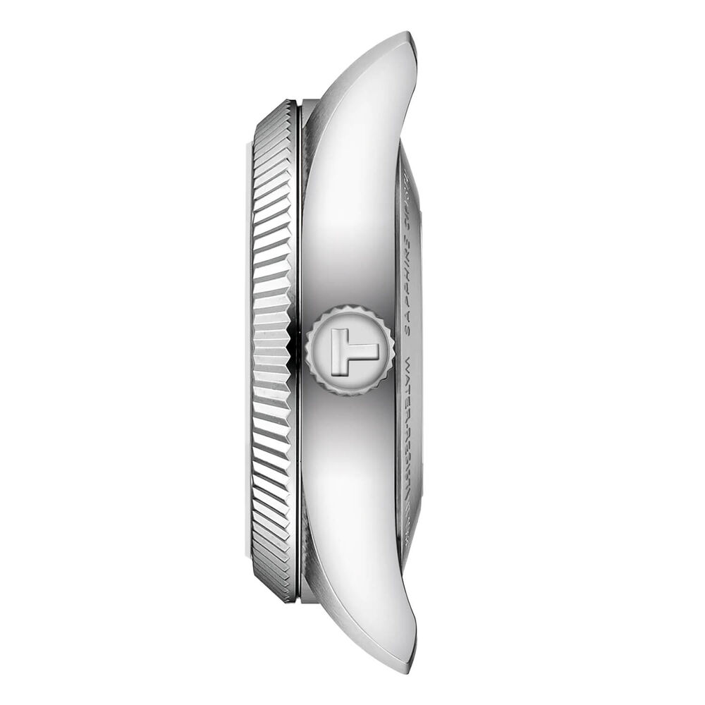 Tissot Ballade Powermatic 48 COSC 30mm Ice Blue Dial Steel Bracelet Watch image number 4