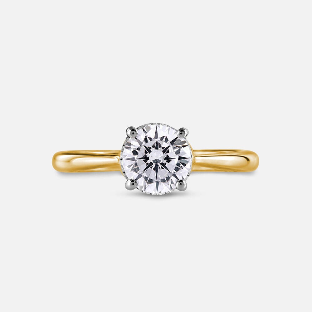 Prism 9ct Yellow Gold 1ct Round Brilliant Diamond Solitaire Ring