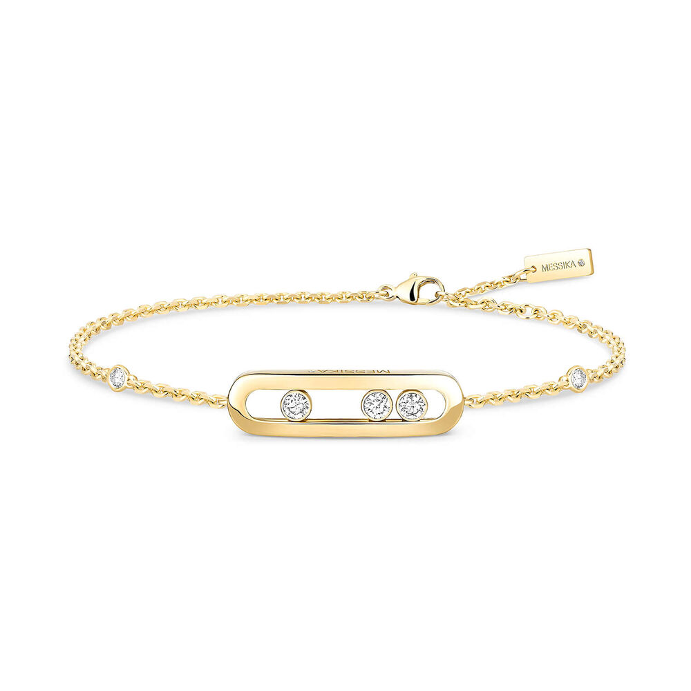 Messika Baby Move 0.10ct Diamond Yellow Gold Bracelet image number 1