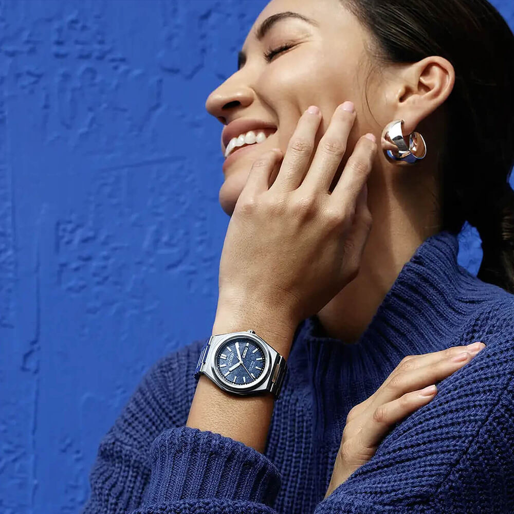 Citizen 'Forza' Super Titanium 39mm Blue Dial Titanium Bracelet Watch image number 2