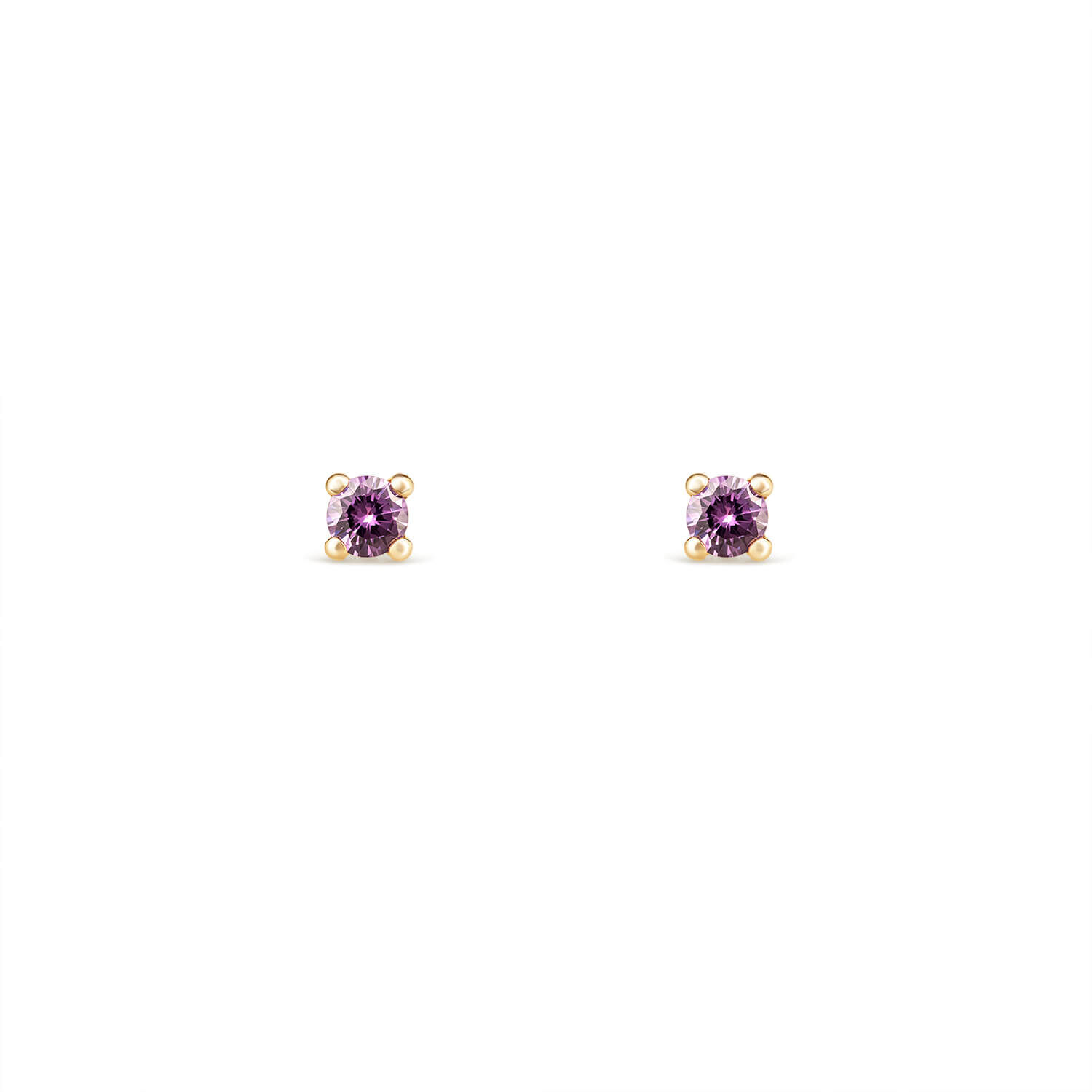 Purple stud earrings outlet