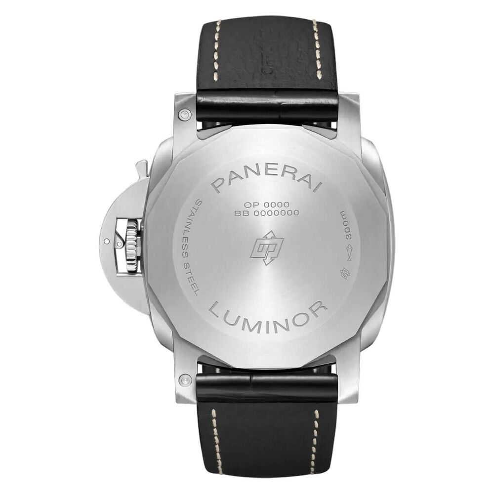 Panerai Luminor 44mm Marina Black Dial Strap Watch
