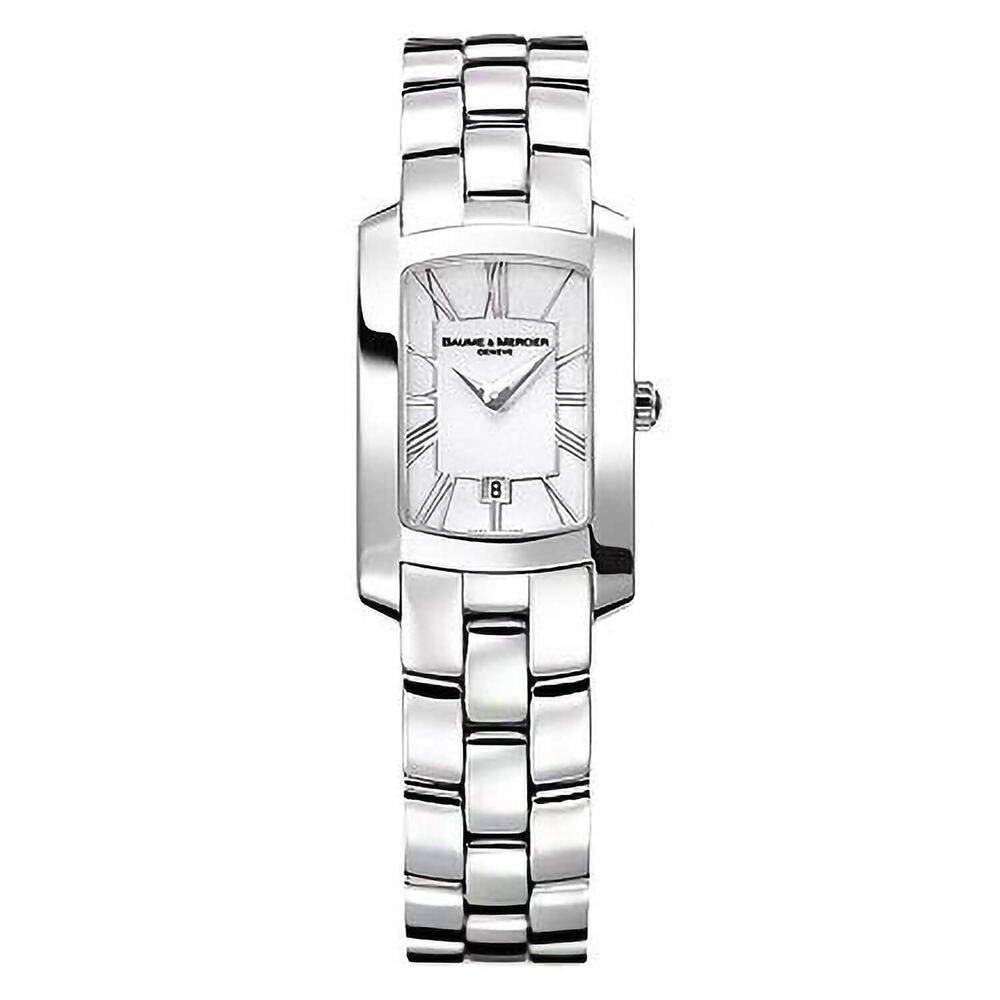 Pre-Owned Baume & Mercier Hampton Silver Dial Steel Bracelet Watch