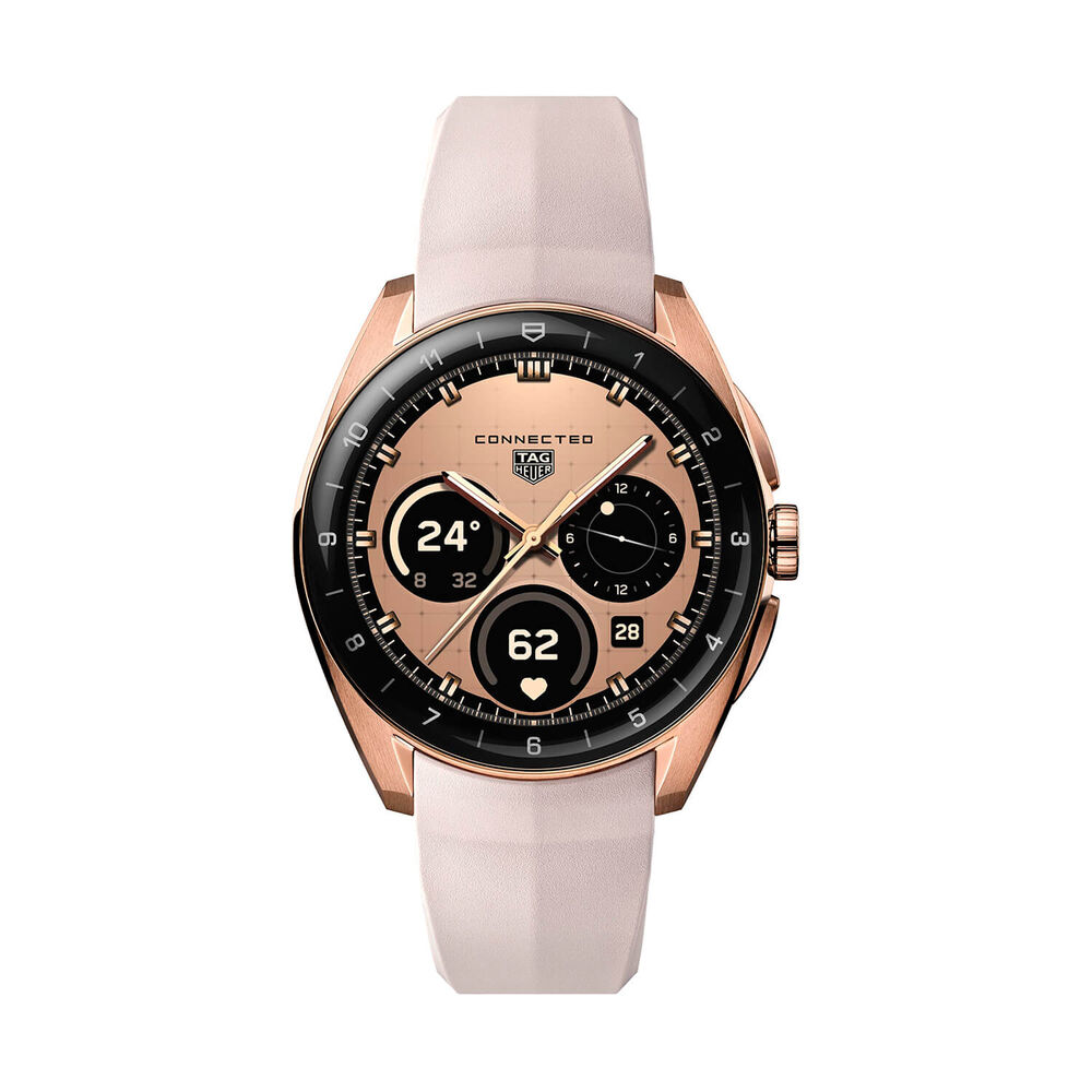 TAG Heuer Connected Calibre E5 Golden Bright Edition 40mm Dial Beige Rubber Strap Watch image number 0