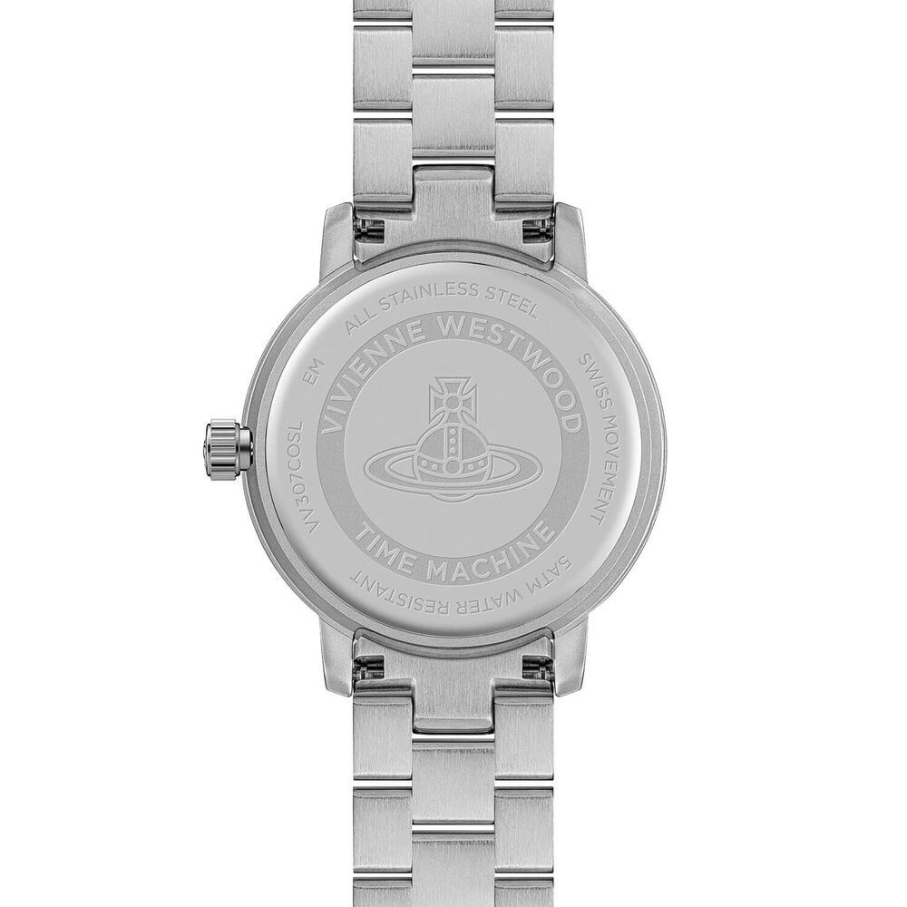 Vivienne Westwood Dulwich 34mm Coral Pink Dial Steel Bracelet Watch image number 4
