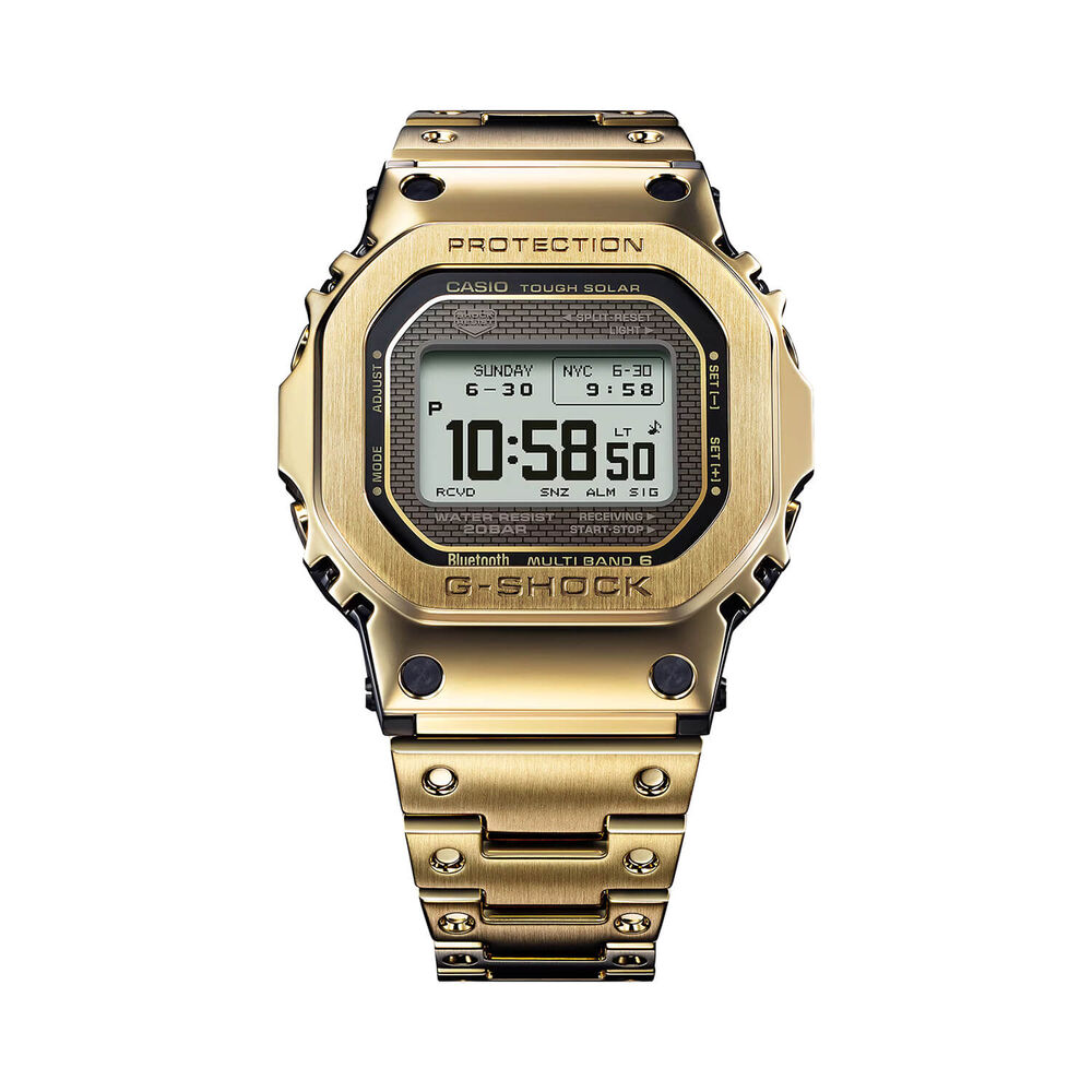 G-SHOCK Full Metal 5000 Series 49.3mm Black Dial & Gold Ion Plated Steel Bracelet Watch