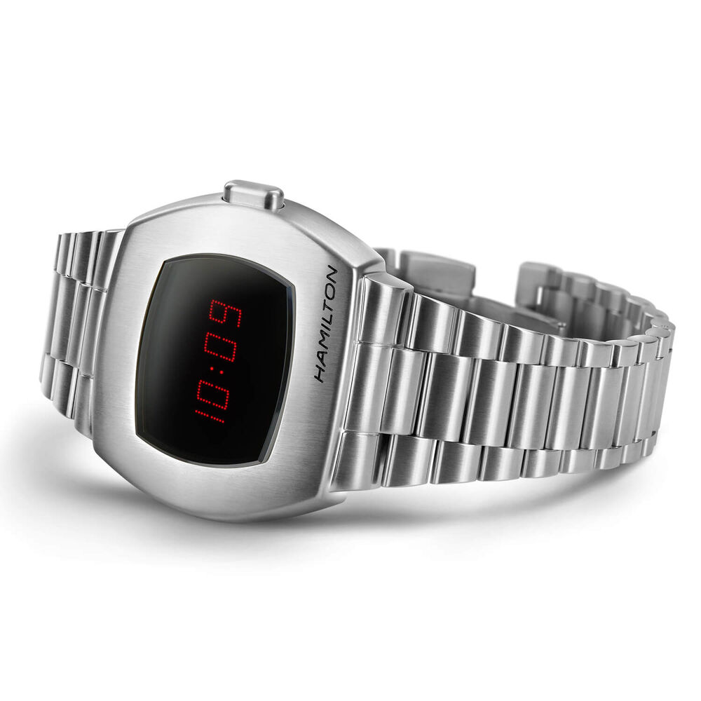 Hamilton American Classic PSR Digital Quartz Digital Steel Case Watch image number 2