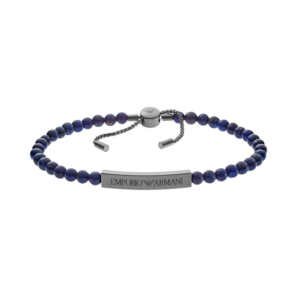 Emporio Armani Heritage Blue Bead Bracelet