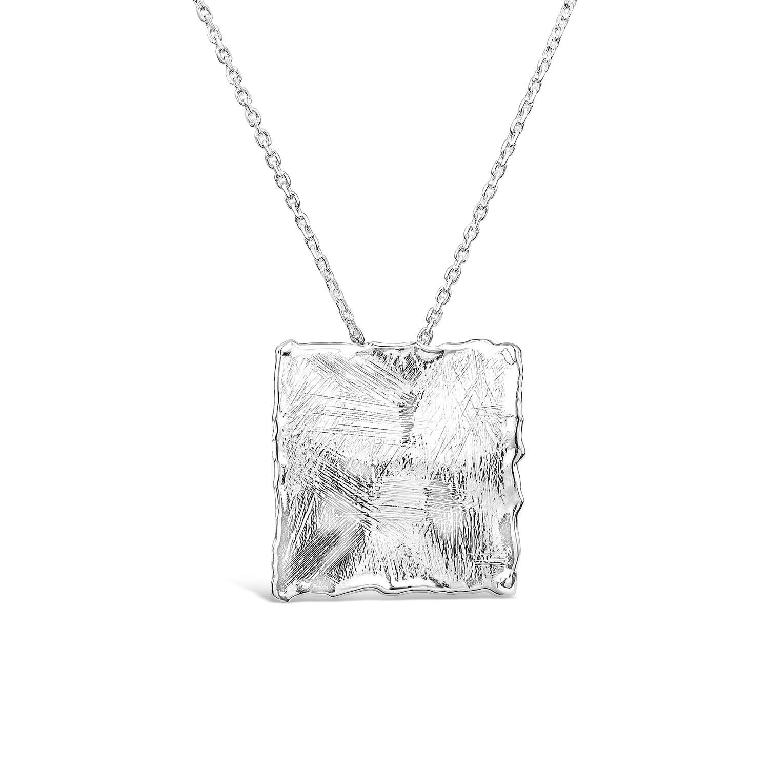 Sterling silver square pendant deals