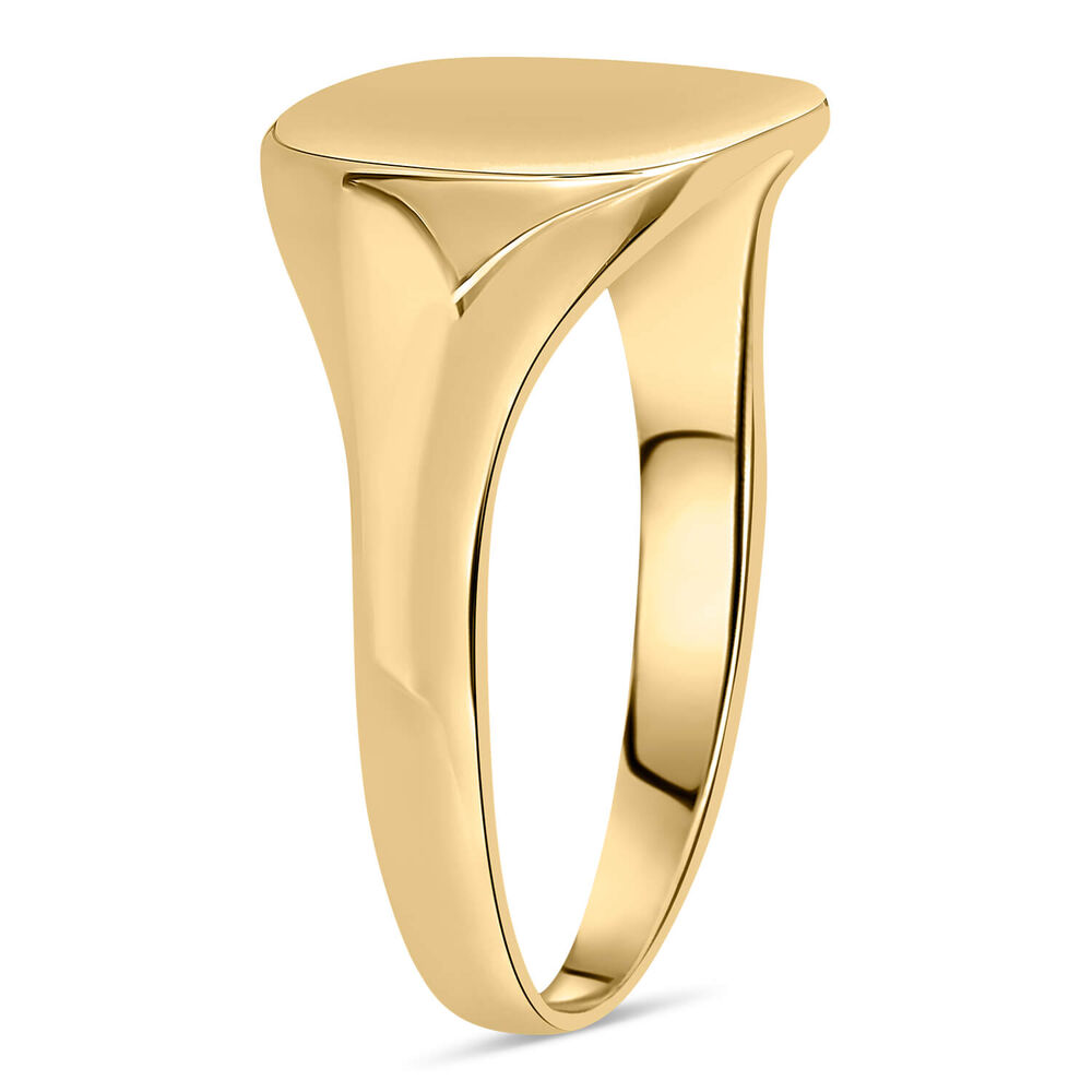 Men's 9ct gold signet ring image number 3