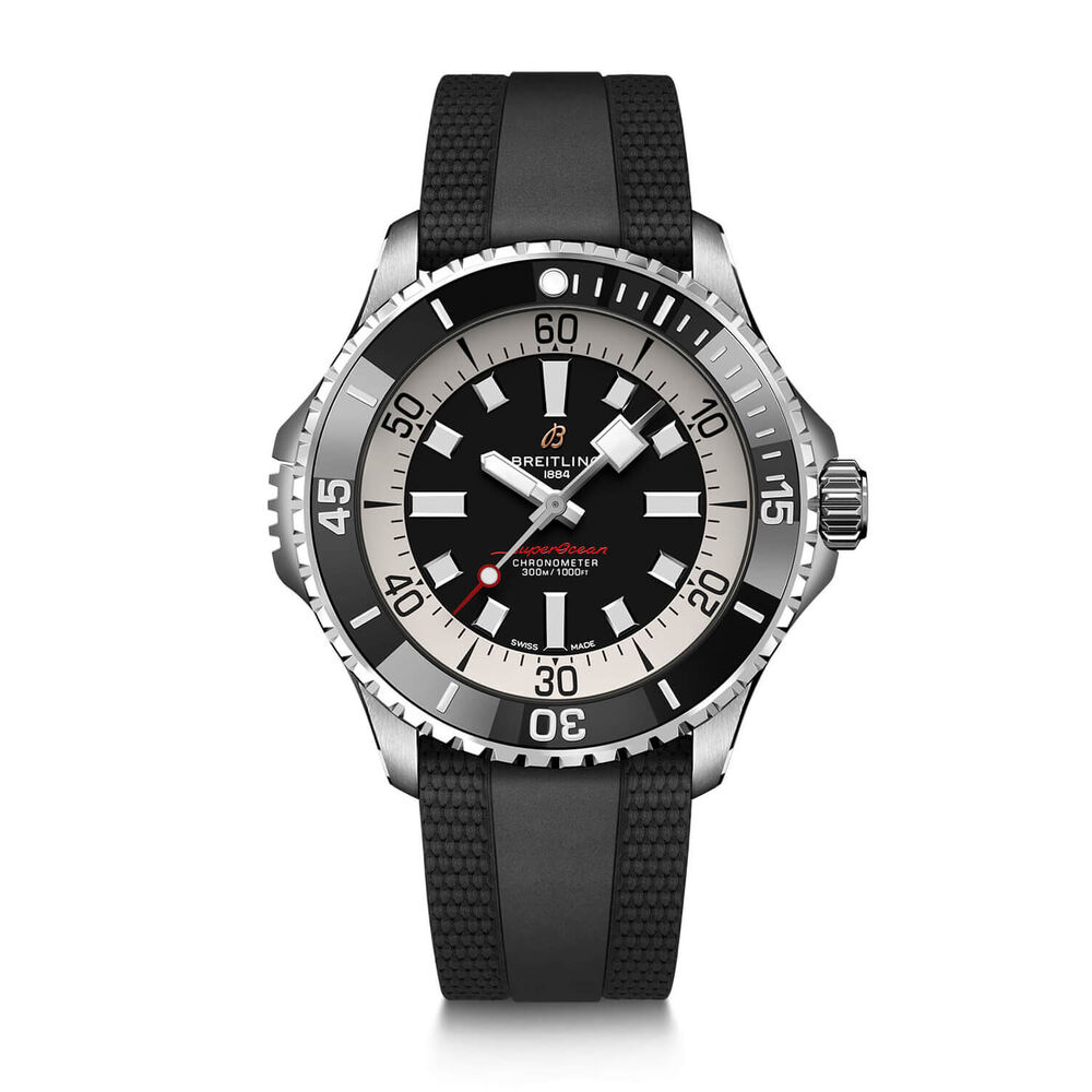 Breitling Superocean Automatic 46 Black Dial Strap Watch image number 0