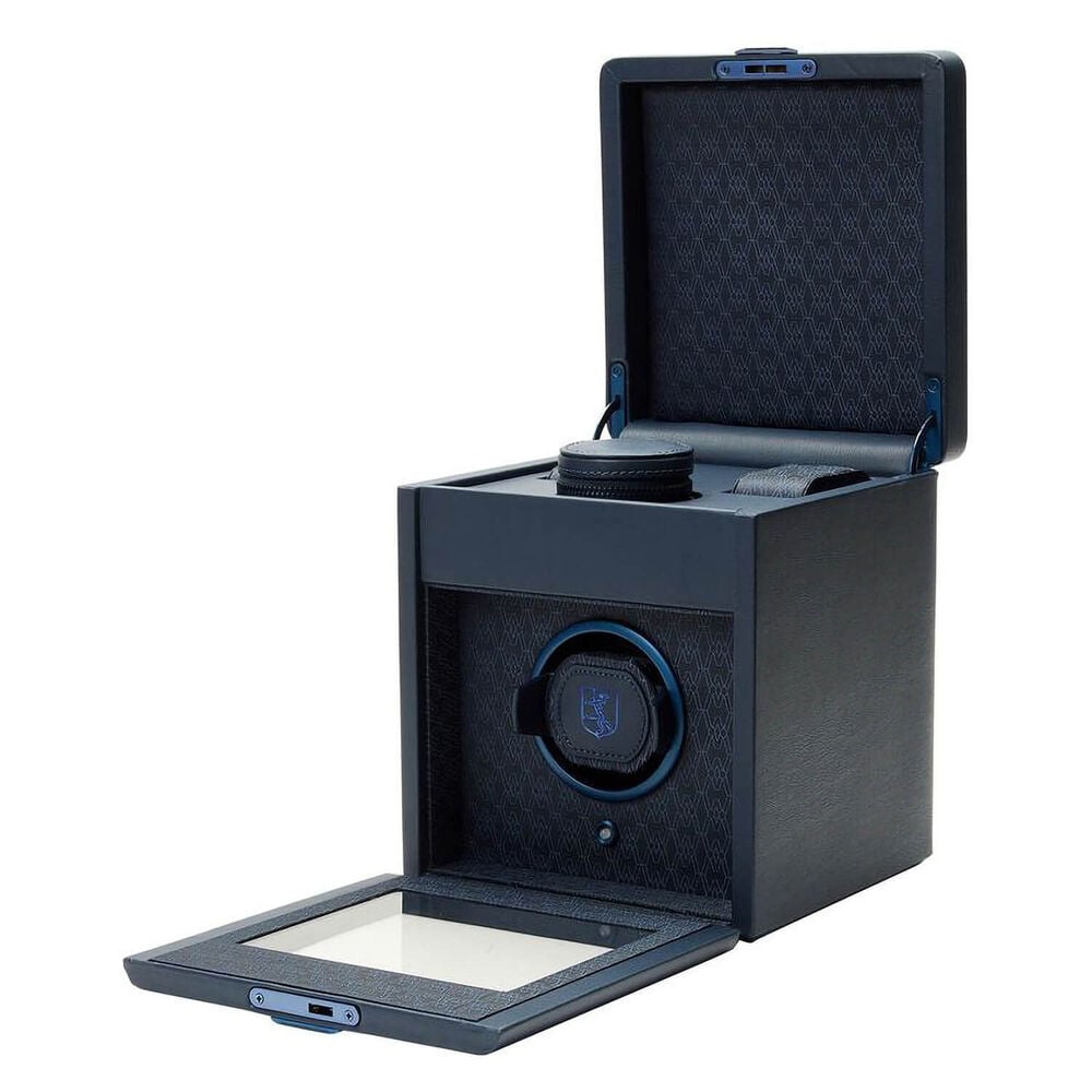 WOLF Earth Single Watch Winder Midnight Blue